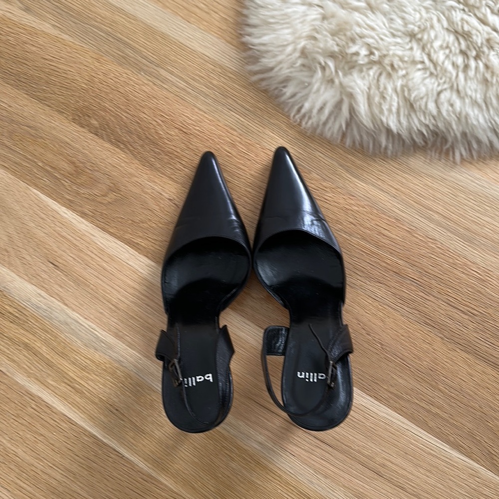 Made in Italy Leather Black Pumps